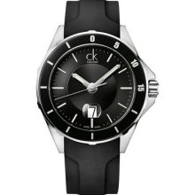 Calvin Klein Aplay Blrubber Men's & Women's Case Steel Bracelet Watch K2w21xd1
