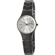 Calvin Klein Women's 'Simplicity' Black PVD-coated stainless steel Quartz Watch
