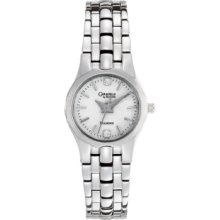 Caravelle by Bulova Watch, Womens Silver-Tone Bracelet 43P106