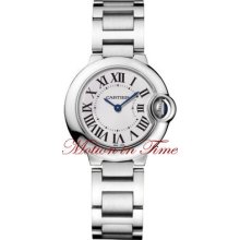 Cartier Ballon Bleu Small Ladies, Ref W69010z4 - Stainless Steel On Bracelet