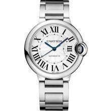 Cartier Ballon Bleu Unisex Watch Silver Roman Dial W6920046