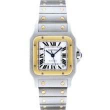 Cartier Men's Santos Galbee Silver Dial Watch W20099C4