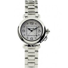 Cartier Pasha 18kt White Gold Diamond Ladies Watch WJ1111M9