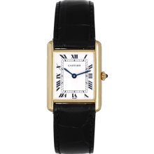 Cartier Tank 18k Yellow Gold Ladies Quartz Watch