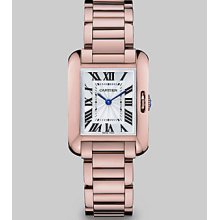 Cartier Tank Anglaise 18K Pink Gold Watch - No Color