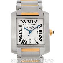 Cartier Tank Francaise Large Steel and 18K Watch W51005Q4
