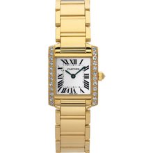 Cartier Women's Tank Francaise White Dial Watch WE1001R8