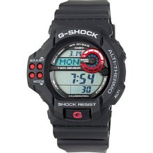 Casio Black Gdf100-1A Men'S Gdf100-1A G-Shock Twin Sensor Multi-Functional Black Resin Digital Sport Watch