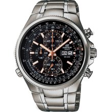 Casio Edifice Chronograph Slide Rule Quartz Watch EFR-506D-1A EFR-503D