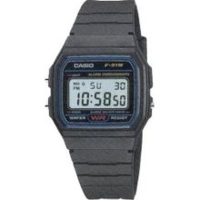 Casio F91W-1 Sports Watch with Black Resin Strap ...