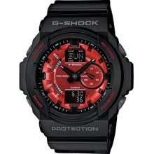 Casio G-shock Black Red Dial Release Limited Edition Watch Ga150mf-1a