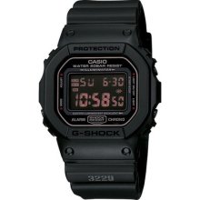 Casio G-shock Dw5600ms-1 Black Square Case Resin Band Standard Digital Watch