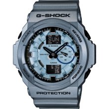 Casio G-Shock GA150A-2A Metallic Blue 3-D Design Analog Digital Mens