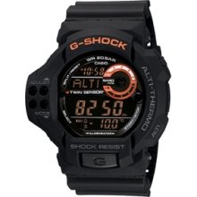 Casio G-Shock GDF-100-1B Twin Sensor Black Watch - black