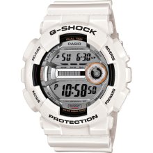 Casio GD110-7 Men's G-Shock 60 Lap Grey Digital Dial White Resin Alarm