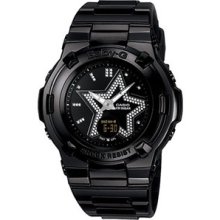 Casio Ladiess BGA115B-1B Baby-G Black Watch