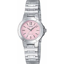 Casio Ltp1177a-4a1 Women's Metal Fashion Pink Dial Casual Analog Quartz Watch