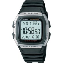Casio Men's Alarm Chronograph Watch - Black