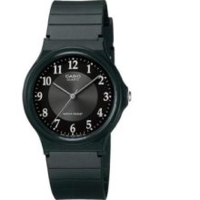 Casio Men's Black Resin Watch, Analog, Mq24-1b3