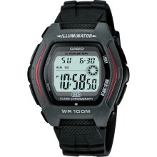 Casio Mens Calendar Day/Date Digital Sport Watch with Black Resin