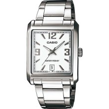 Casio Men's Core MTP1336D-7A Silver Stainless-Steel Quartz Watch ...