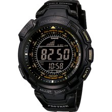 Casio Men's PRG110Y-1V Black Resin Quartz Watch with Black Dial ...