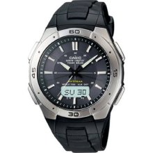 Casio Men's Wva470j 1acf Waveceptor Solar Atomic Ana Digi Sport Watch Wrist