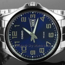 Casio MTP-1319BD-2AV MTP1319BD Gents Quartz Analog Blue Dial Sports Watch