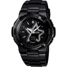 Casio Watch Baby-g Black Falling Star Lady Bga-115b-1b