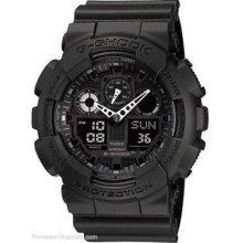 Casio XL G-Shock Stealth Black Magnetic Resistant World GA100-1A1