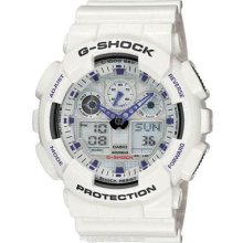 Casio XL G-Shock Mountain Top White Magnetic Resistant GA100A-7A