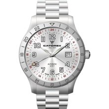 Catorex Men's 8164-5 Voyager 3 All Stainless Steel 24 hour Watch ...