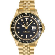 Certified Pre-Owned Rolex GMT Master 2 Mens Gold Watch 16718
