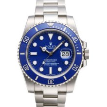 Certified Pre-Owned Rolex Submariner White Gold Diving Watch 116619