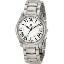 Charles-Hubert Paris 6897-W Womens Stainless Steel White Dial Quartz Watch