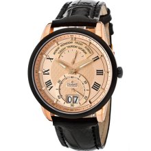 Charmex of Switzerland Watches Men's Zermatt Havana Dial Rose Gold Pla