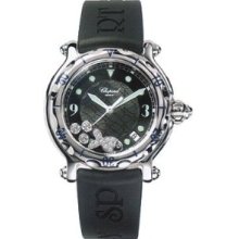 Chopard Happy Beach Diamond Fish Stainless Steel Unisex Watch Black Dot Dial With Diamonds 28/8347-8