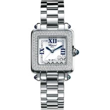 Chopard Happy Sport 27/8358-23 White Gold Steel Diamonds Ladies Watch