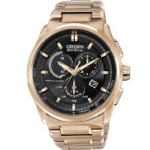 Citizen BL5483-55E Watch Perpetual Calendar Mens - Black Dial Stainless Steel Case Quartz Movement