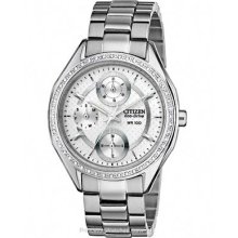 Citizen DRIVE Ladies POV2.0 Swarovski Dress Watch Silver FD1060-55A