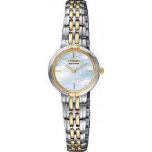 Citizen Ecodrive Silhouette Twotone Ladies Watch Ex109451d