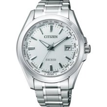 Citizen Exceed Cb0100-52a Eco-drive Solar Power Atomic Radio Watch