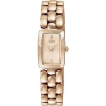 Citizen Ladies Jolie Eco-Drive Rose Gold Tone Stainless Steel Case and Bracelet Rose Gold Tone Dial EG2903-51Q