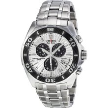 Citizen Signature Chronograph Eco-Drive Silver Dial Stainless Steel Mens Watch BL5440-58A