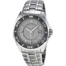 Citizen Signature Eco-Drive Silver Dial Stainless Steel Mens Watch BL1257-56A