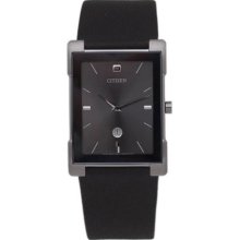 Citizen Women's Eco-Drive BG5080-05H Black Leather Quartz Watch w ...