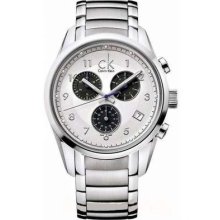 Ck Calvin Klein Mens Wingmate Swiss Made Chronograph Stainless Steel Watch