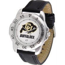 Colorado Buffaloes CU Mens Leather Sports Watch