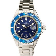 Croton Men's Steel Diver-Style Watch - Blue - One Size