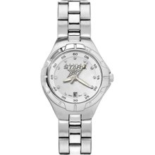 Dallas Stars Ladies Stainless Pro II Pearl Dial Watch